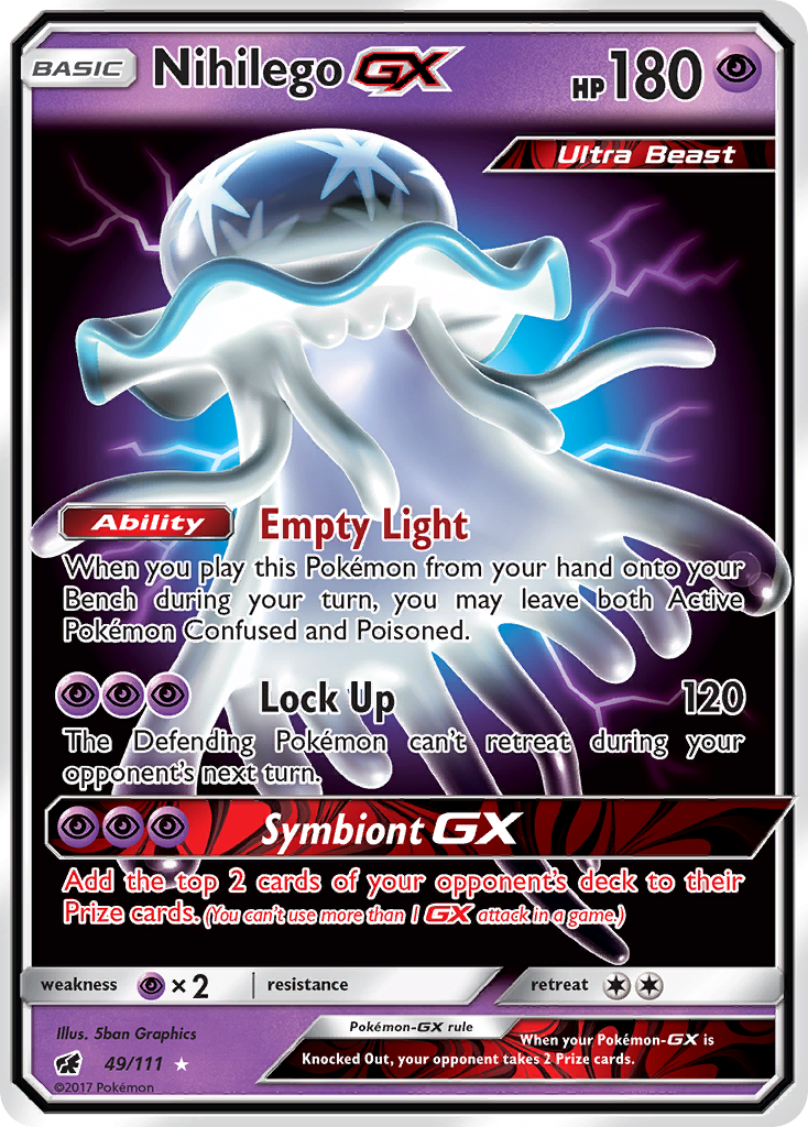 Nihilego GX (49/111) [Sun & Moon: Crimson Invasion] | Gear Gaming Fayetteville