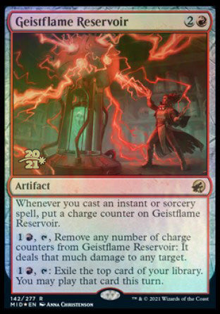 Geistflame Reservoir [Innistrad: Midnight Hunt Prerelease Promos] | Gear Gaming Fayetteville