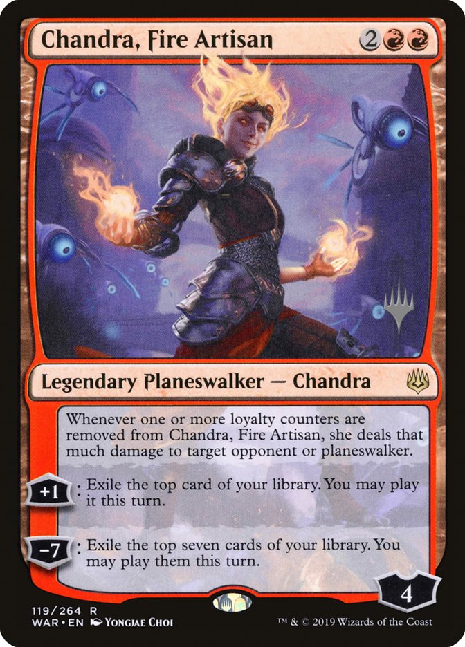 Chandra, Fire Artisan (Promo Pack) [War of the Spark Promos] | Gear Gaming Fayetteville