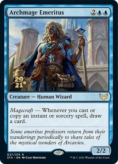 Archmage Emeritus [Strixhaven: School of Mages Prerelease Promos] | Gear Gaming Fayetteville