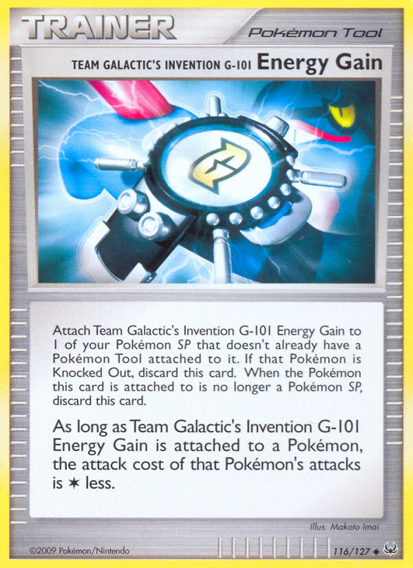 Team Galactic's Invention G-101 Energy Gain (116/127) [Platinum: Base Set] | Gear Gaming Fayetteville