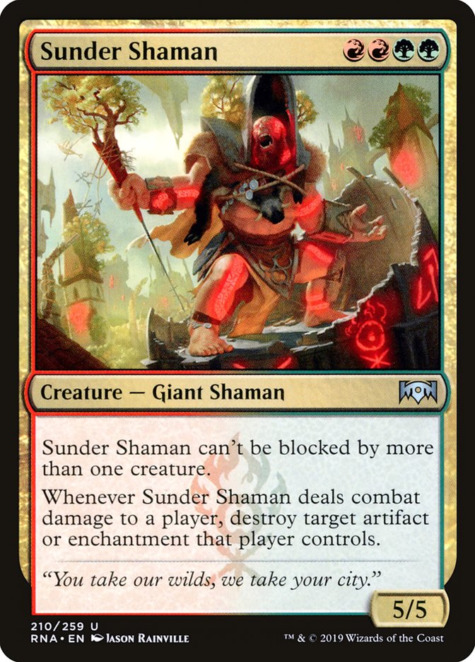 Sunder Shaman [Ravnica Allegiance] | Gear Gaming Fayetteville