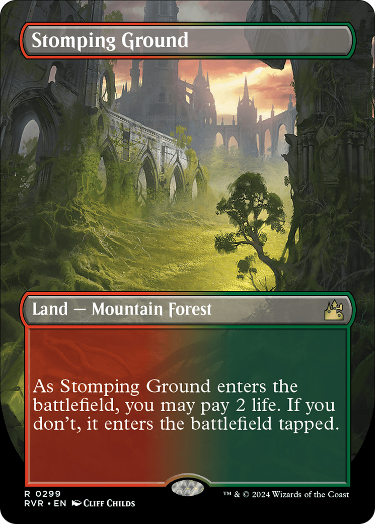 Stomping Ground (Borderless) [Ravnica Remastered] | Gear Gaming Fayetteville