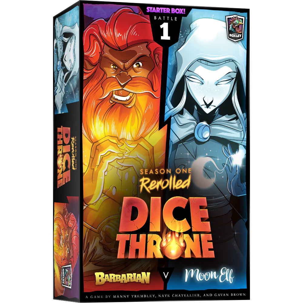 DICE THRONE SEASON ONE- BOX 1 - BARBARIAN VS MOON ELF | Gear Gaming Fayetteville