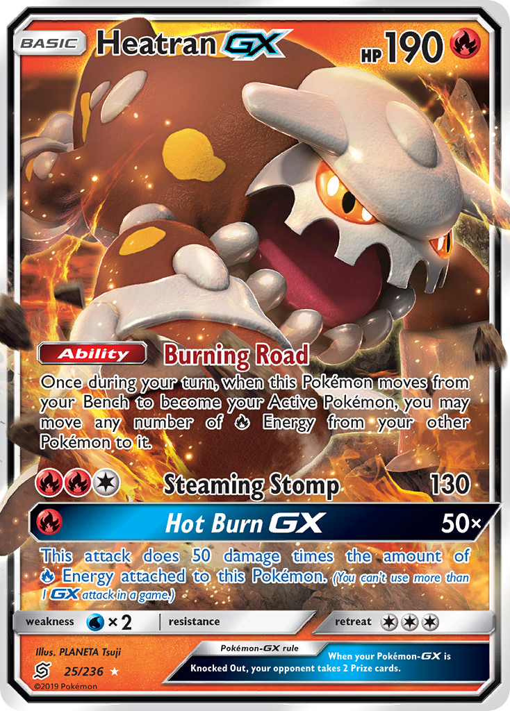 Heatran GX (25/236) [Sun & Moon: Unified Minds] | Gear Gaming Fayetteville