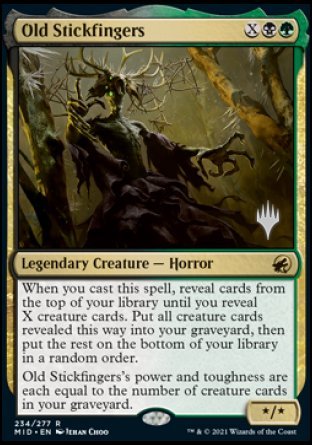 Old Stickfingers (Promo Pack) [Innistrad: Midnight Hunt Promos] | Gear Gaming Fayetteville