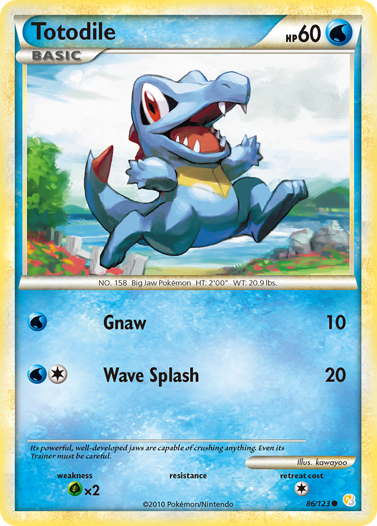 Totodile (86/123) [HeartGold & SoulSilver: Base Set] | Gear Gaming Fayetteville