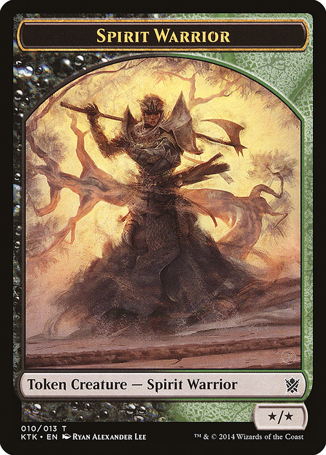 Spirit Warrior Token [Khans of Tarkir Tokens] | Gear Gaming Fayetteville