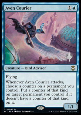 Aven Courier (Promo Pack) [Streets of New Capenna Commander Promos] | Gear Gaming Fayetteville