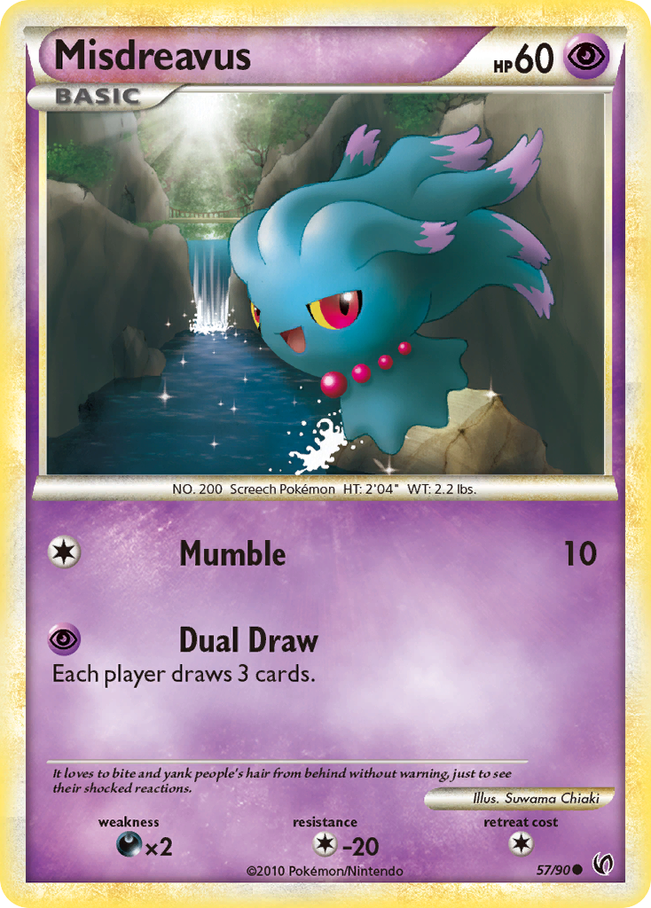 Misdreavus (57/90) [HeartGold & SoulSilver: Undaunted] | Gear Gaming Fayetteville