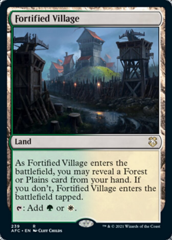 Fortified Village [Dungeons & Dragons: Adventures in the Forgotten Realms Commander] | Gear Gaming Fayetteville