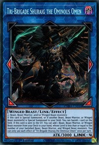 Tri-Brigade Shuraig the Ominous Omen [PHRA-EN048] Secret Rare | Gear Gaming Fayetteville