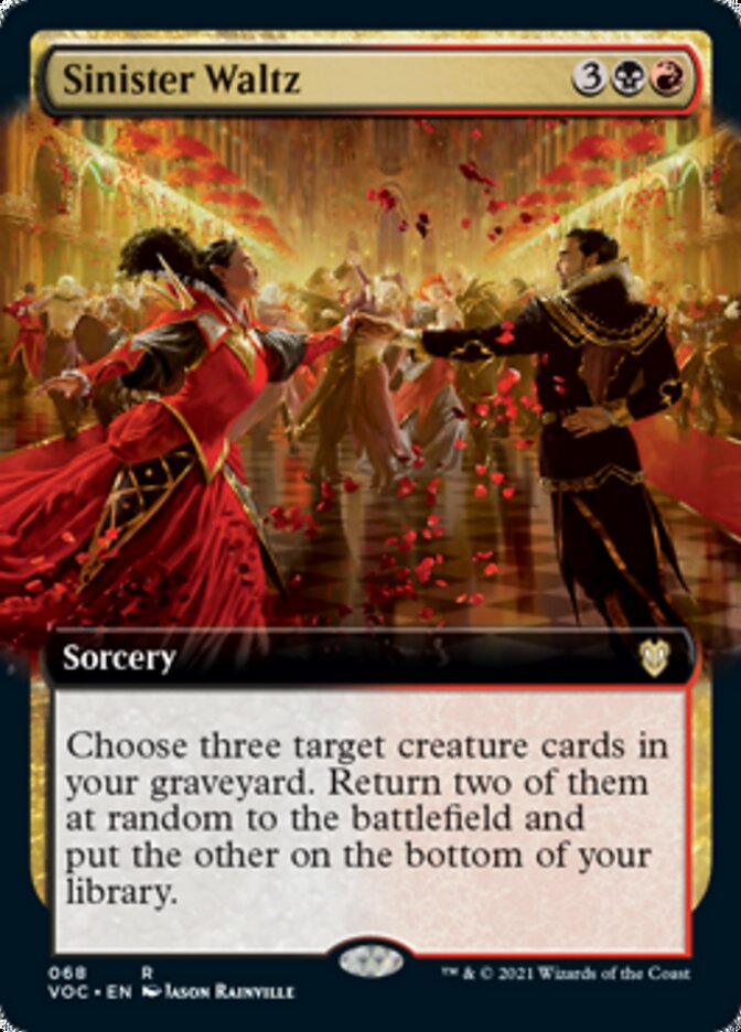 Sinister Waltz (Extended Art) [Innistrad: Crimson Vow Commander] | Gear Gaming Fayetteville