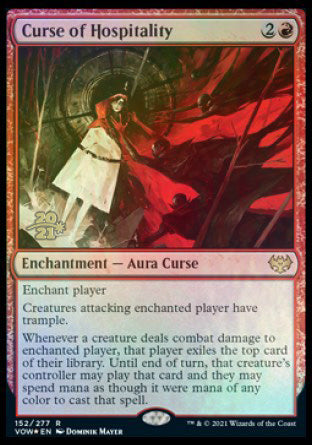 Curse of Hospitality [Innistrad: Crimson Vow Prerelease Promos] | Gear Gaming Fayetteville