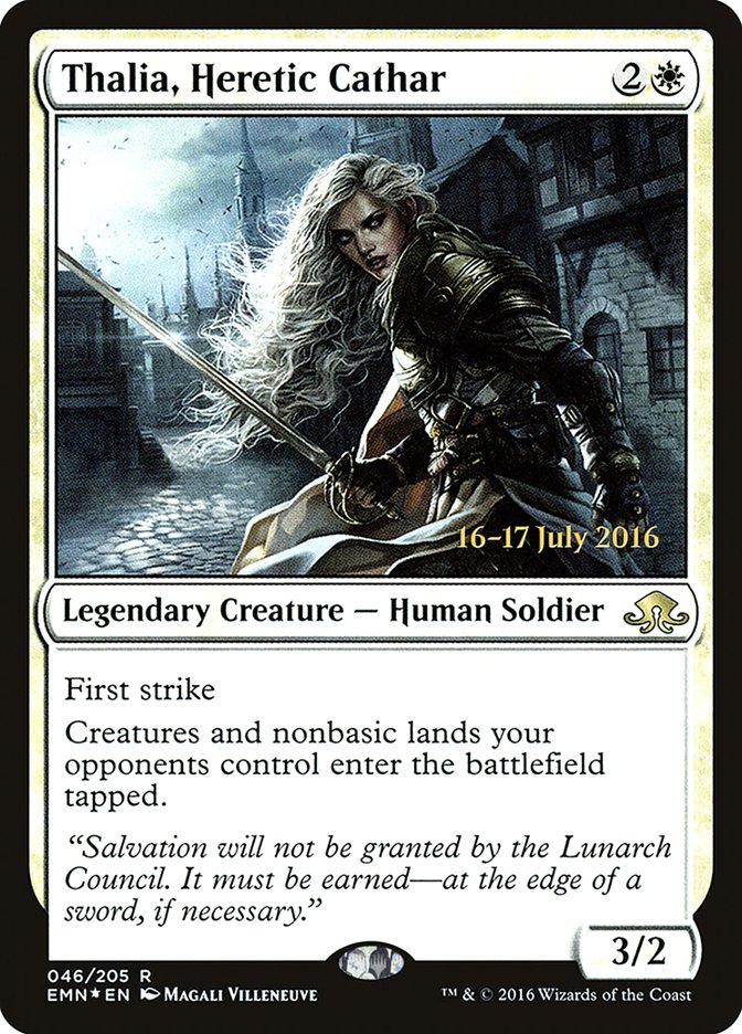 Thalia, Heretic Cathar [Eldritch Moon Prerelease Promos] | Gear Gaming Fayetteville