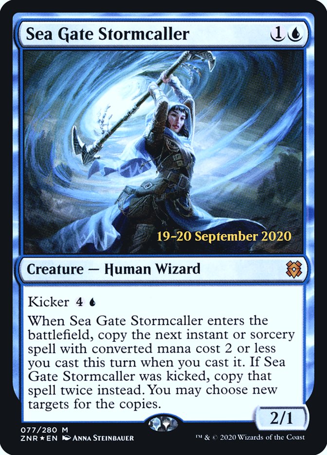 Sea Gate Stormcaller [Zendikar Rising Prerelease Promos] | Gear Gaming Fayetteville