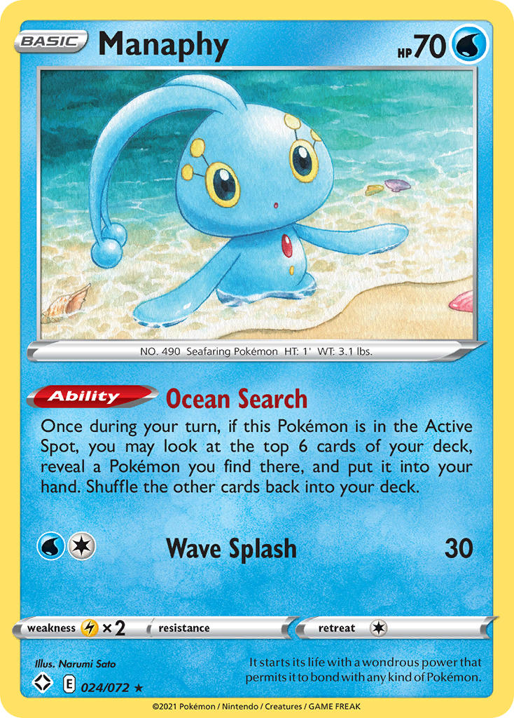 Manaphy (024/072) [Sword & Shield: Shining Fates] | Gear Gaming Fayetteville