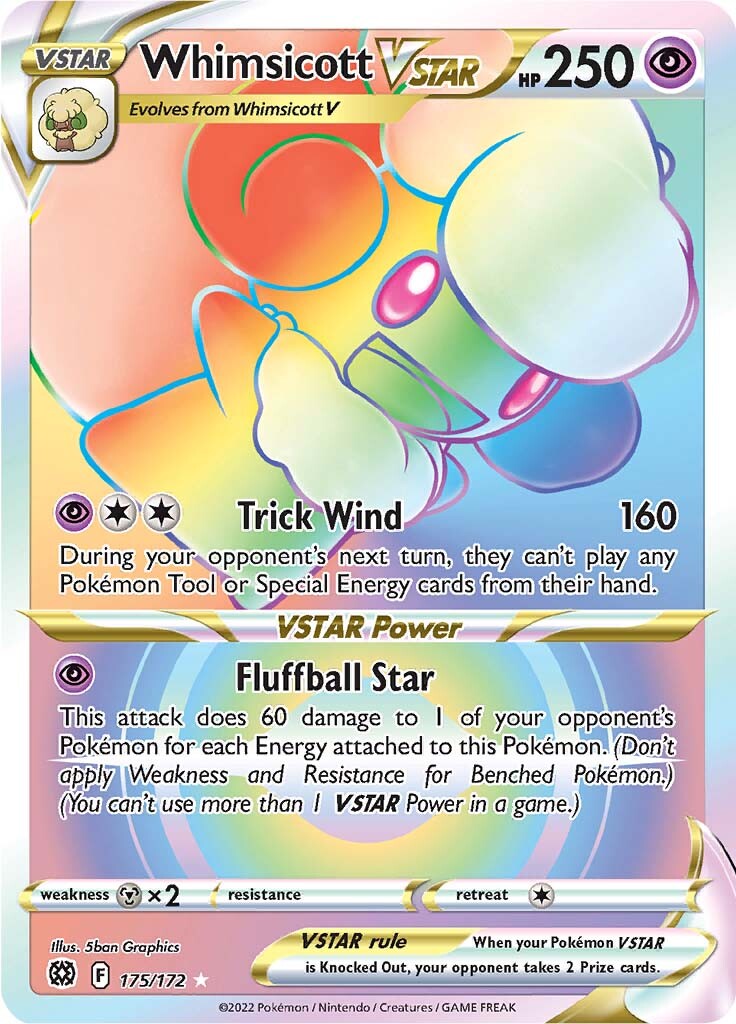 Whimsicott VSTAR (175/172) [Sword & Shield: Brilliant Stars] | Gear Gaming Fayetteville