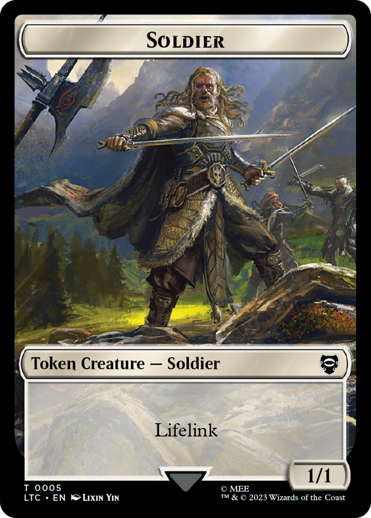 Soldier // Food Token [The Lord of the Rings: Tales of Middle-Earth Commander Tokens] | Gear Gaming Fayetteville