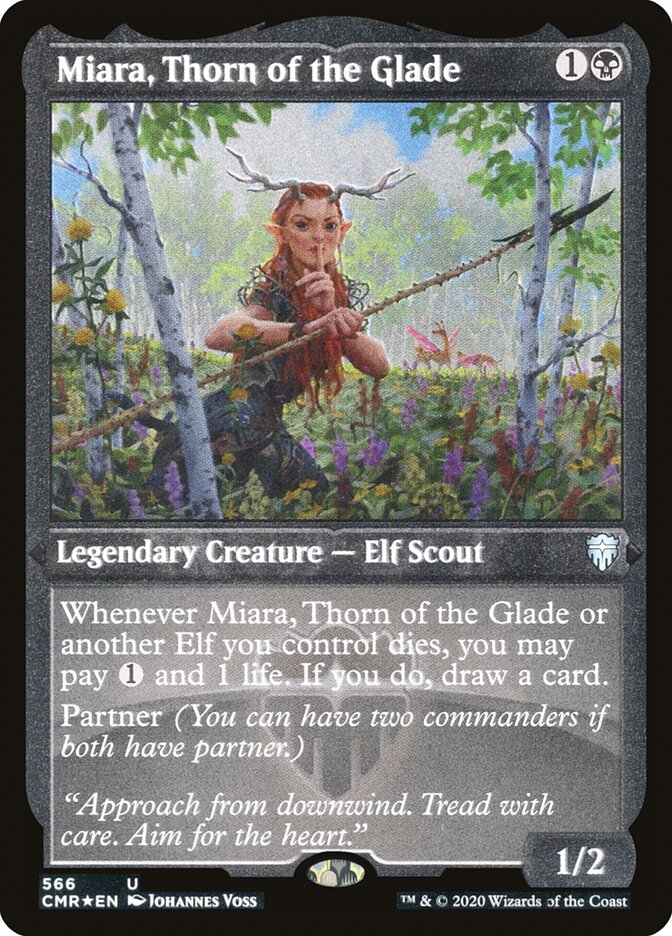 Miara, Thorn of the Glade (Etched) [Commander Legends] | Gear Gaming Fayetteville