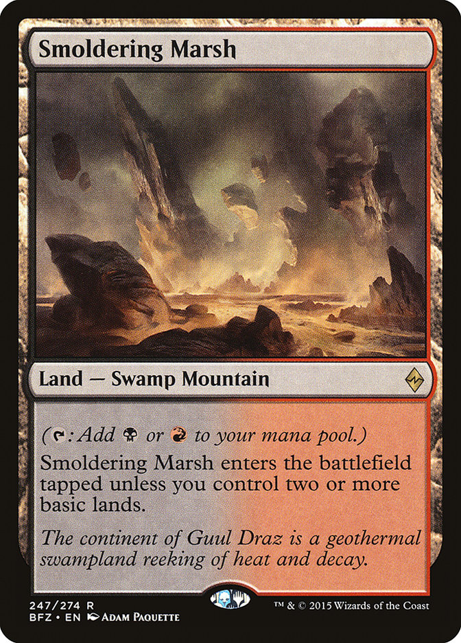 Smoldering Marsh [Battle for Zendikar] | Gear Gaming Fayetteville