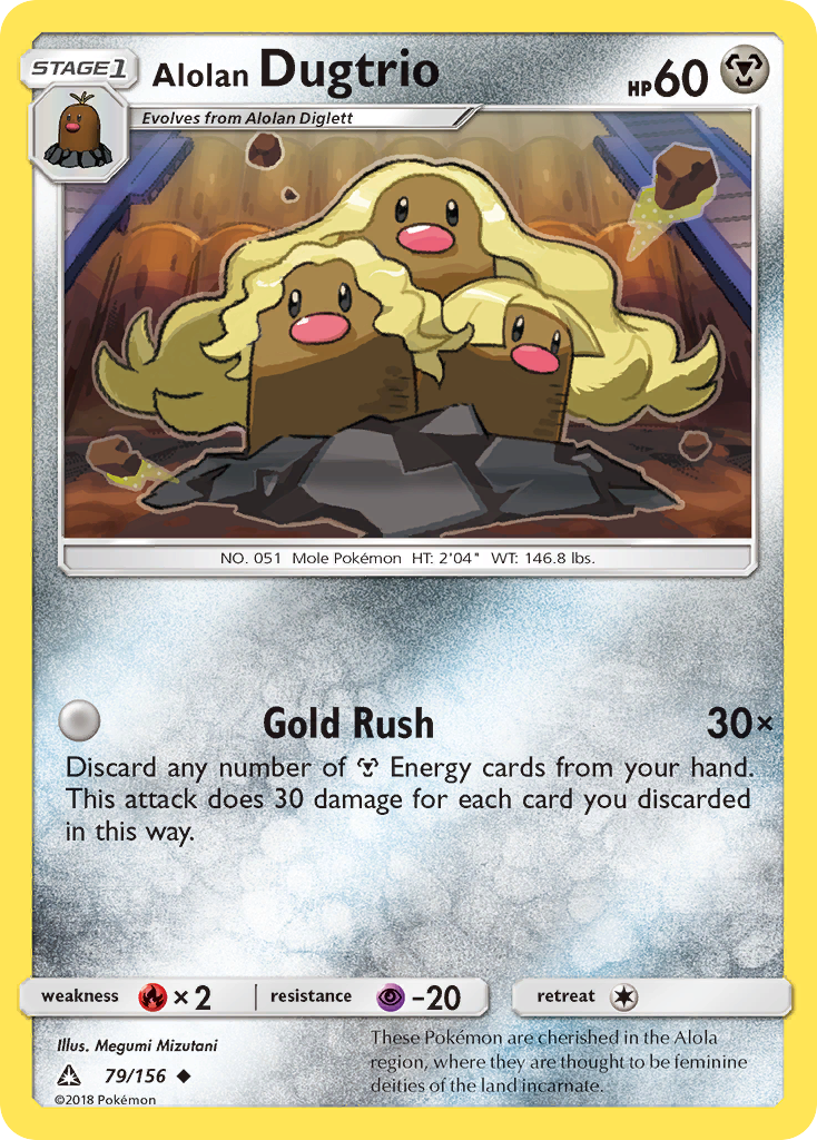 Alolan Dugtrio (79/156) [Sun & Moon: Ultra Prism] | Gear Gaming Fayetteville