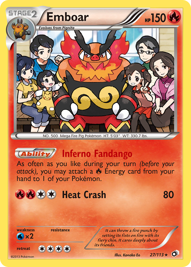 Emboar (27/113) (Theme Deck Exclusive) [Black & White: Legendary Treasures] | Gear Gaming Fayetteville