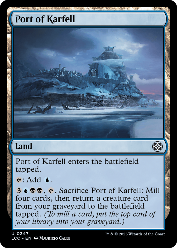 Port of Karfell [The Lost Caverns of Ixalan Commander] | Gear Gaming Fayetteville