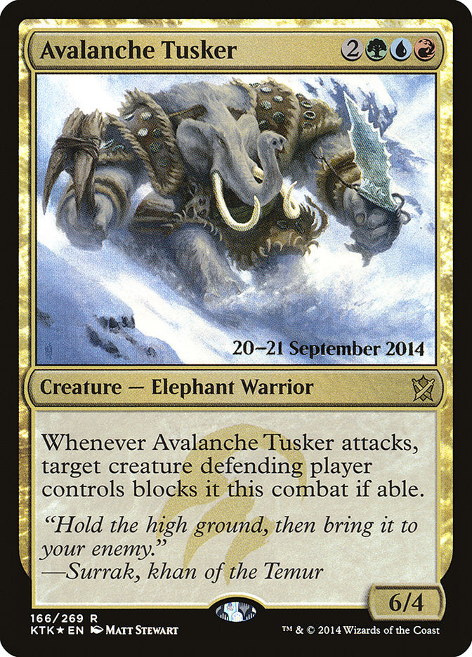 Avalanche Tusker [Khans of Tarkir Prerelease Promos] | Gear Gaming Fayetteville