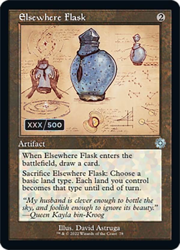 Elsewhere Flask (Retro Schematic) (Serialized) [The Brothers' War Retro Artifacts] | Gear Gaming Fayetteville