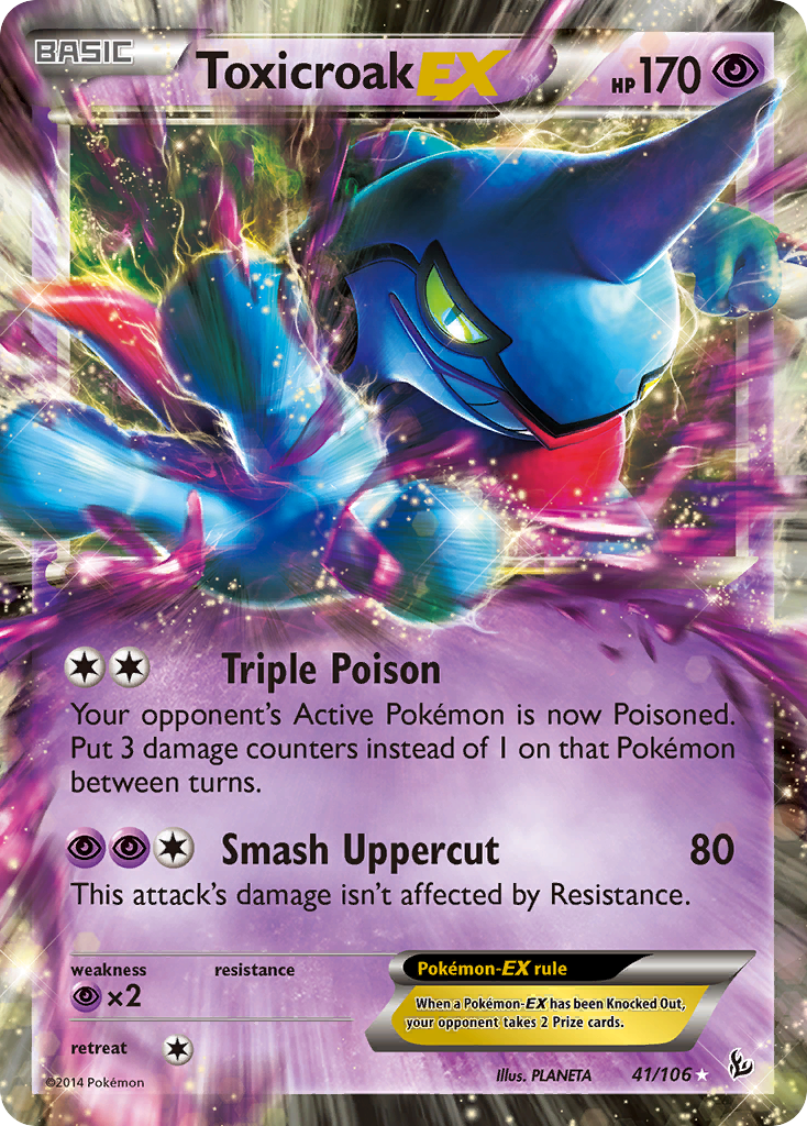 Toxicroak EX (41/106) [XY: Flashfire] | Gear Gaming Fayetteville
