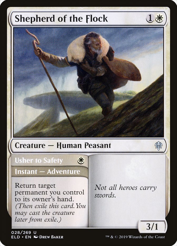 Shepherd of the Flock // Usher to Safety [Throne of Eldraine] | Gear Gaming Fayetteville