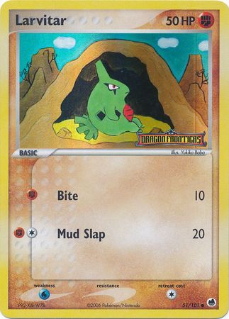 Larvitar (51/101) (Stamped) [EX: Dragon Frontiers] | Gear Gaming Fayetteville