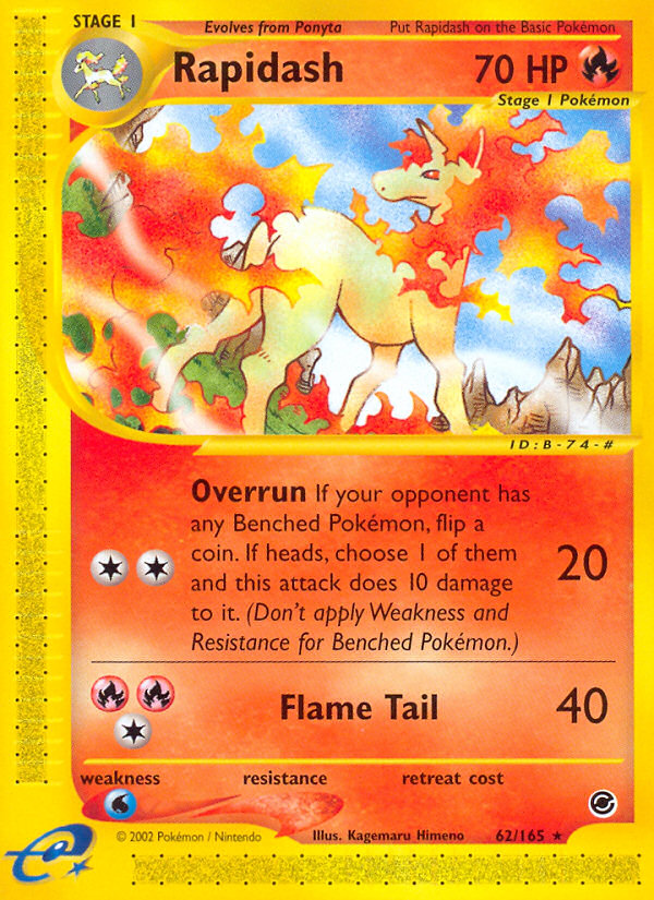 Rapidash (62/165) [Expedition: Base Set] | Gear Gaming Fayetteville