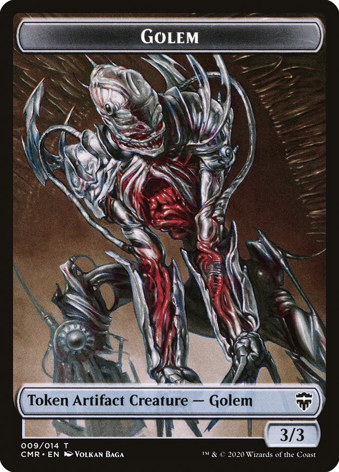 Copy (013) // Golem Double-Sided Token [Commander Legends Tokens] | Gear Gaming Fayetteville