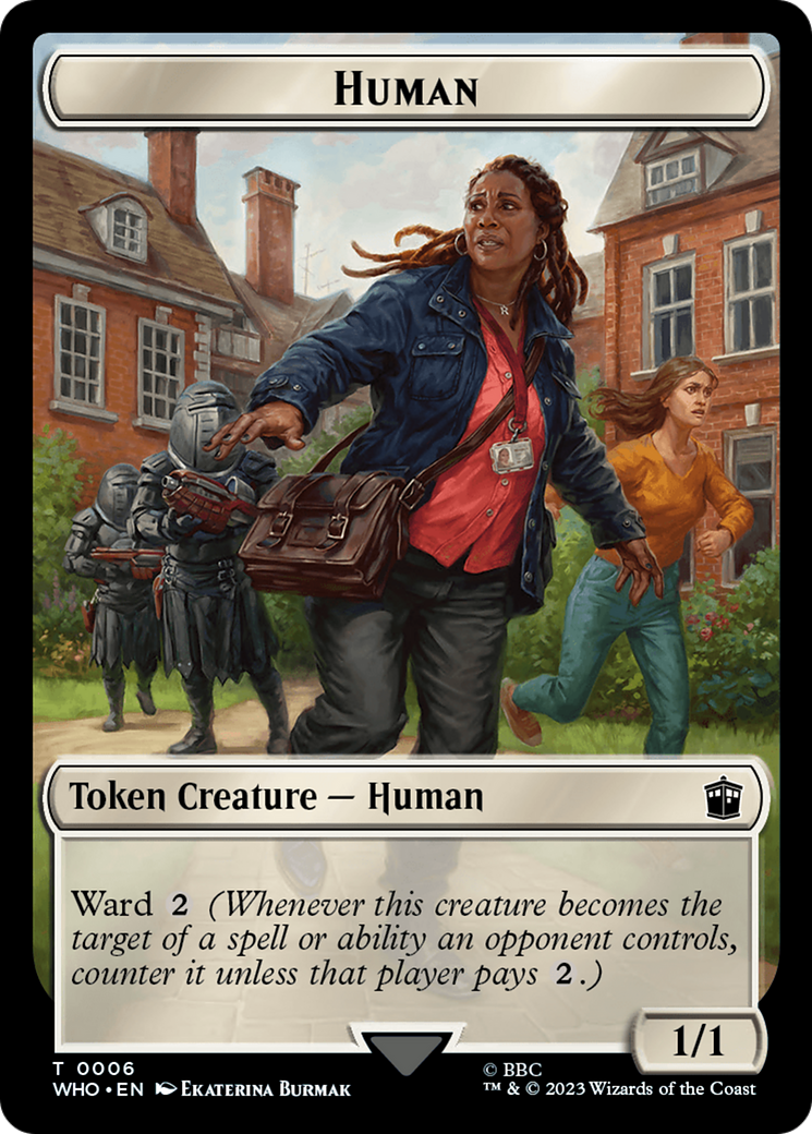 Human (0006) // Beast Double-Sided Token [Doctor Who Tokens] | Gear Gaming Fayetteville