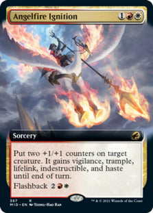 Angelfire Ignition (Extended Art) [Innistrad: Midnight Hunt] | Gear Gaming Fayetteville