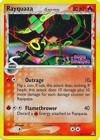 Rayquaza (26/110) (Delta Species) (Stamped) [EX: Holon Phantoms] | Gear Gaming Fayetteville