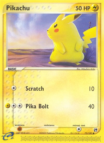 Pikachu (72/100) [EX: Sandstorm] | Gear Gaming Fayetteville