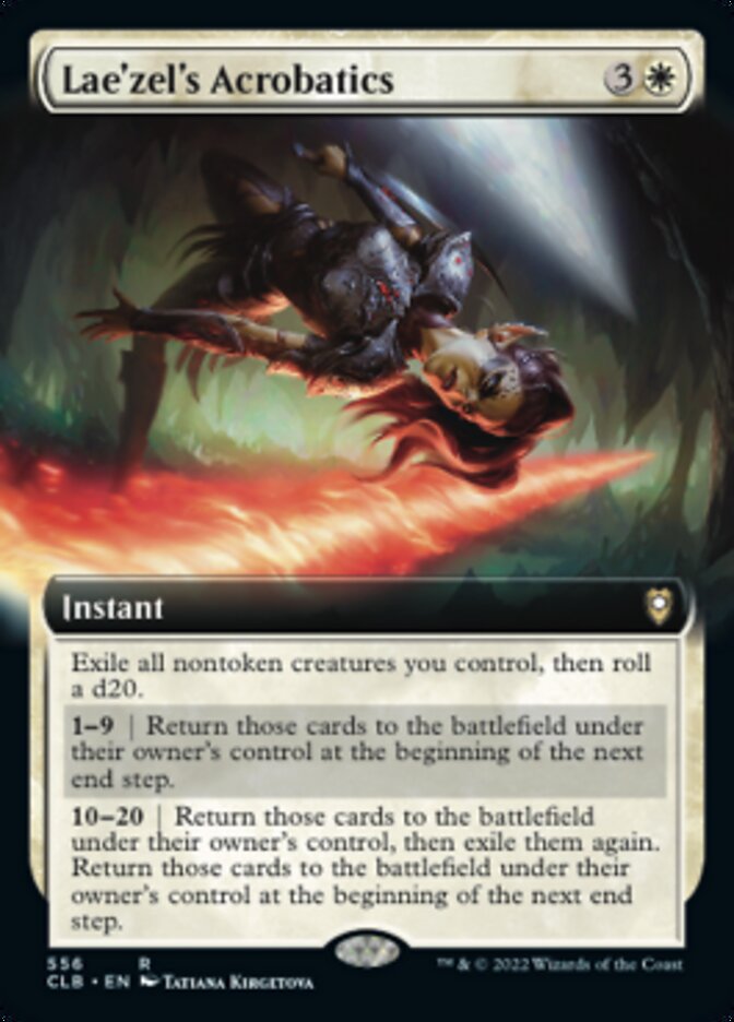 Lae'zel's Acrobatics (Extended Art) [Commander Legends: Battle for Baldur's Gate] | Gear Gaming Fayetteville