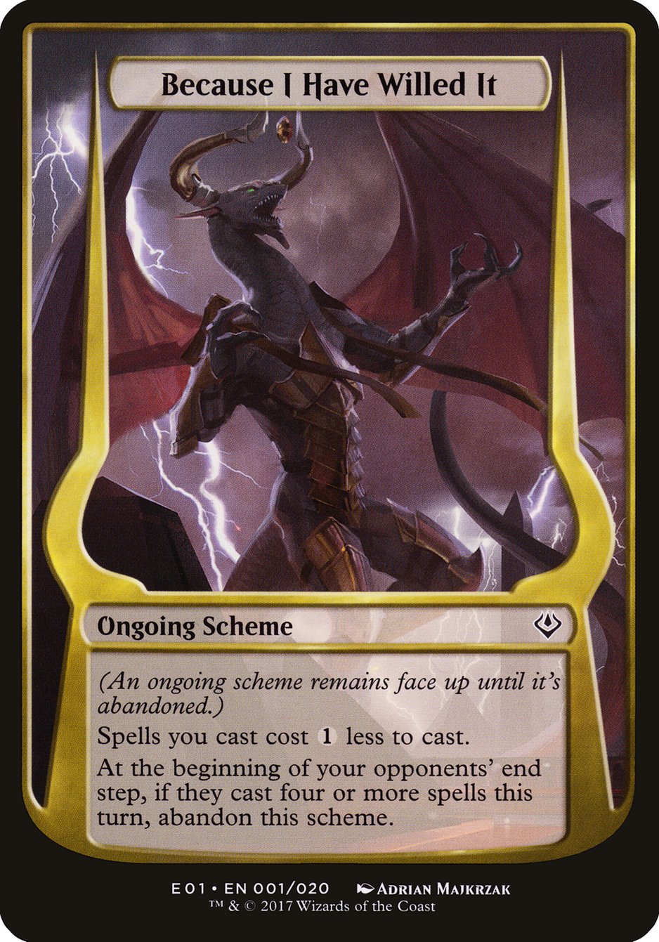 Because I Have Willed It (Schemes) [Archenemy: Nicol Bolas Schemes] | Gear Gaming Fayetteville