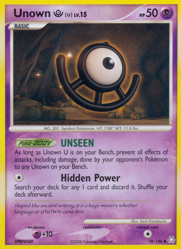 Unown U (78/146) [Diamond & Pearl: Legends Awakened] | Gear Gaming Fayetteville