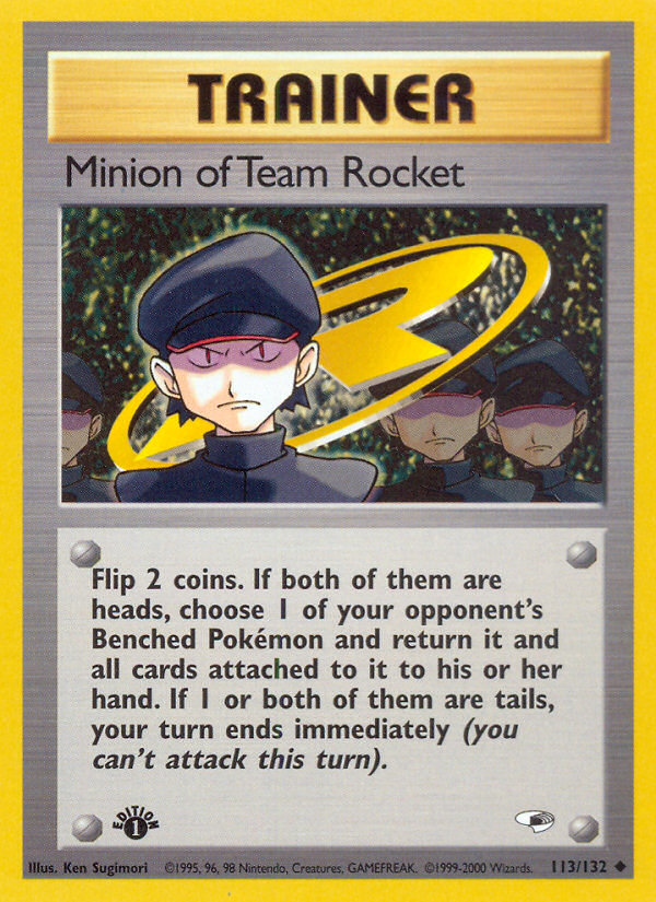 Minion of Team Rocket (113/132) [Gym Heroes 1st Edition] | Gear Gaming Fayetteville