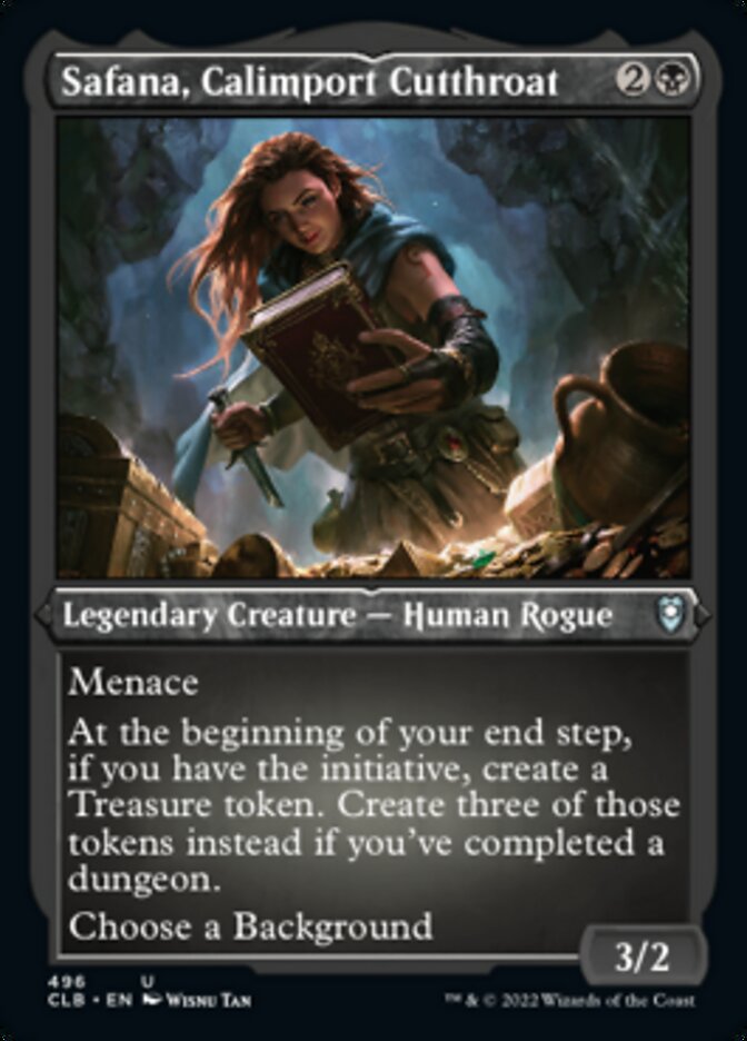 Safana, Calimport Cutthroat (Foil Etched) [Commander Legends: Battle for Baldur's Gate] | Gear Gaming Fayetteville