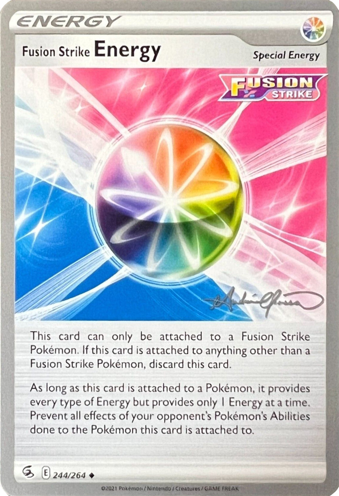 Fusion Strike Energy (244/264) (The Shape of Mew - Andre Chiasson) [World Championships 2022] | Gear Gaming Fayetteville