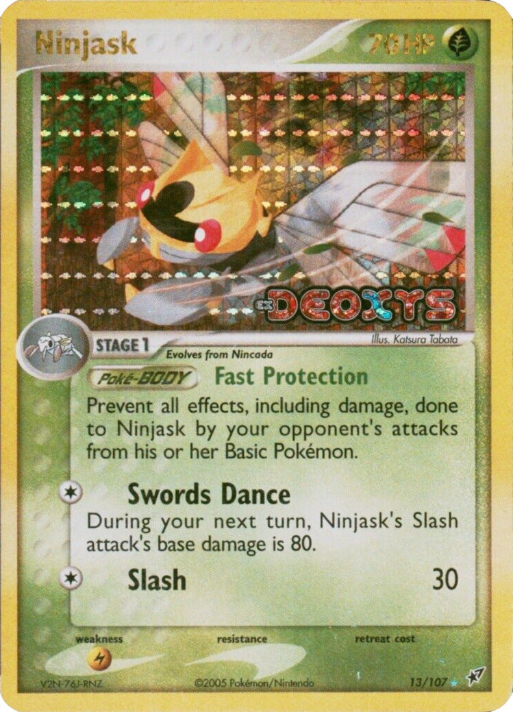 Ninjask (13/107) (Stamped) [EX: Deoxys] | Gear Gaming Fayetteville