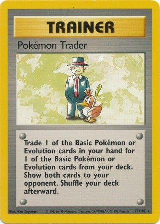 Pokemon Trader (77/102) [Base Set Unlimited] | Gear Gaming Fayetteville