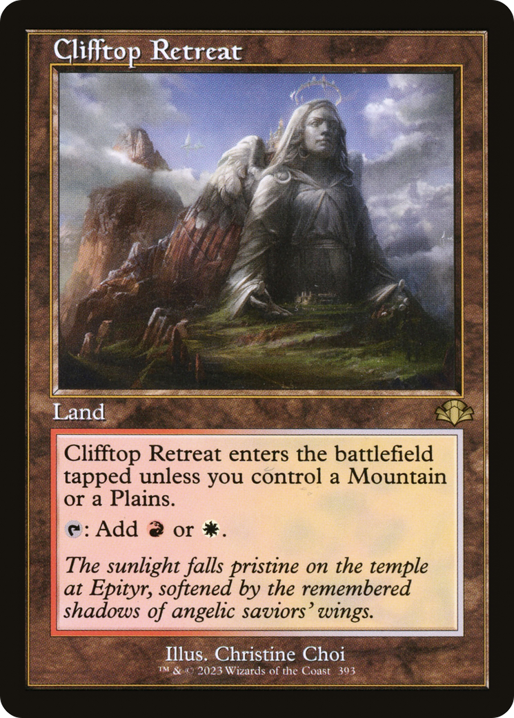 Clifftop Retreat (Retro) [Dominaria Remastered] | Gear Gaming Fayetteville