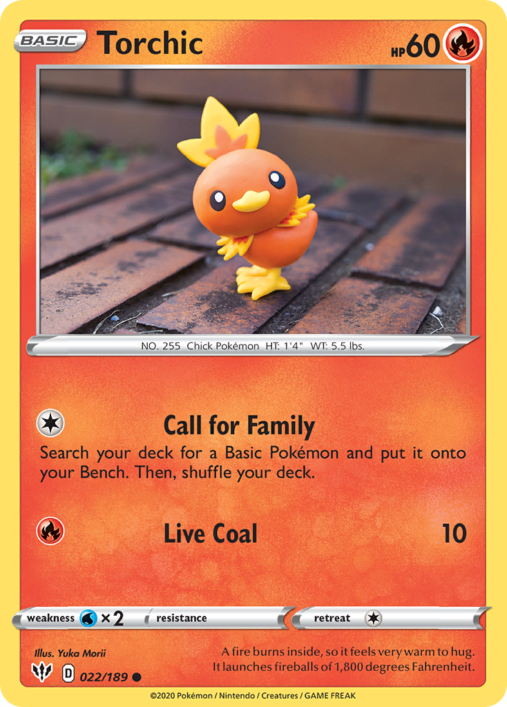 Torchic (022/189) [Sword & Shield: Darkness Ablaze] | Gear Gaming Fayetteville