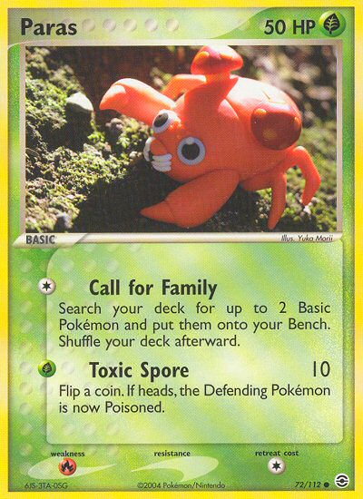 Paras (72/112) [EX: FireRed & LeafGreen] | Gear Gaming Fayetteville